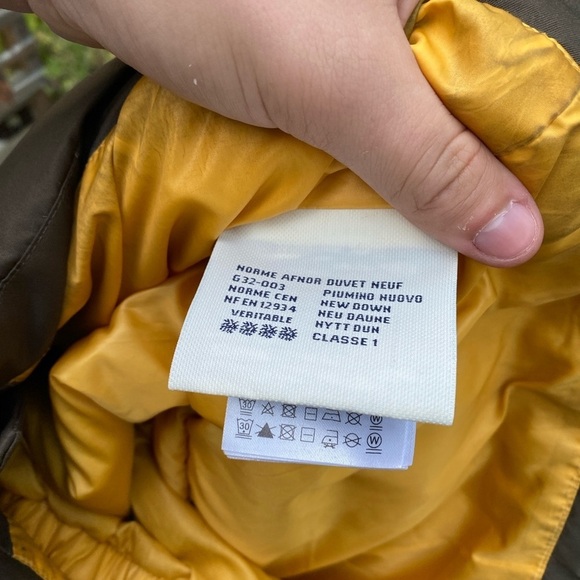 Moncler Grenoble Remarde Down Coat Jacket Size 2 Green Olive - Picture 12 of 16